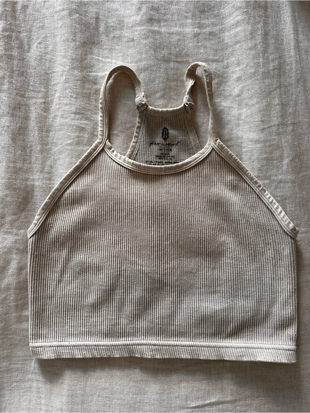 FP Movement by Free People Happiness Runs Crop Tank in Beige